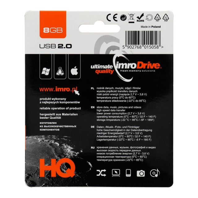 USB 2.0 flash disk IMRO AXIS 8 GB