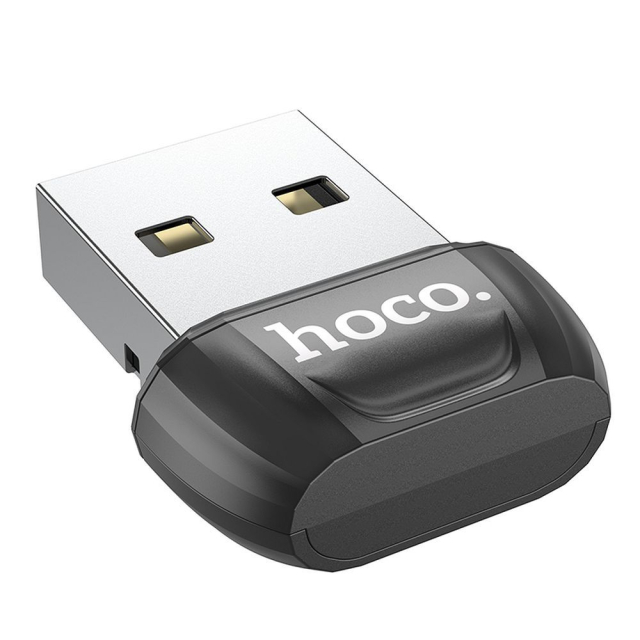 USB-A adaptér s Bluetooth Hoco UA18, černý