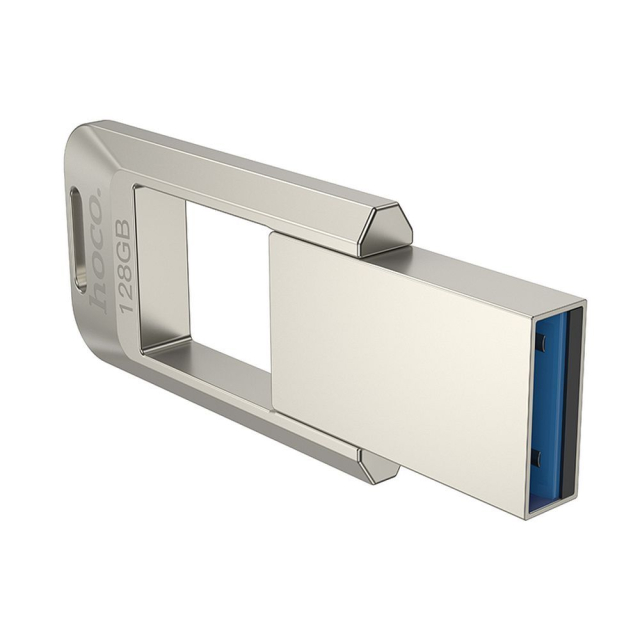 USB flash disk 128 GB USB 3.0 (USB A) Hoco UD16 nikl