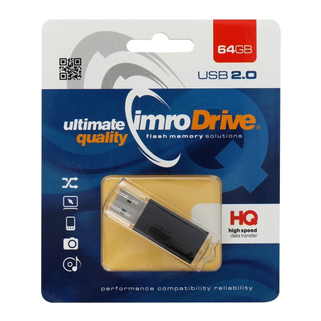 USB flash disk IMRO BLACK 64 GB USB 2.0