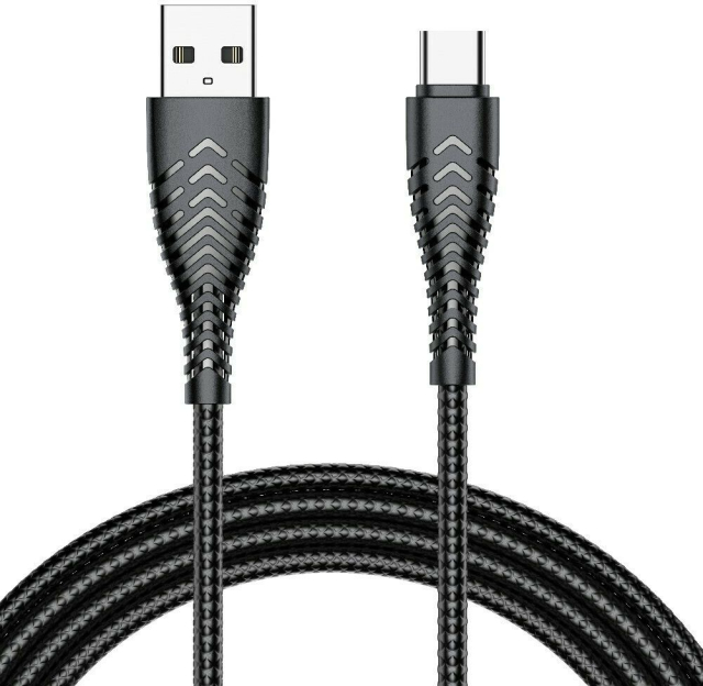 USB kabel A na Typ C VEGER 2,4 A V104, 1,2 m, černý