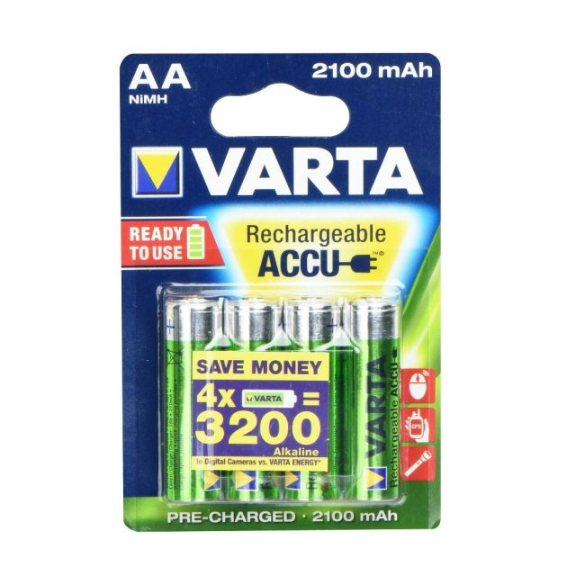 VARTA dobíjecí baterie R6 (AA) 2100 mAh, 4 ks