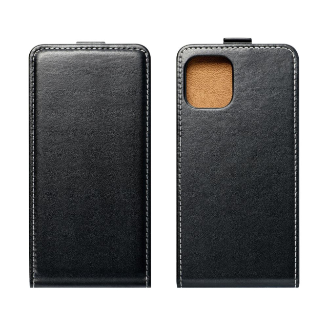 Vertikální pouzdro s výklopným krytem pro Samsung A17 / A18 Slim Flexi Fresh, černé