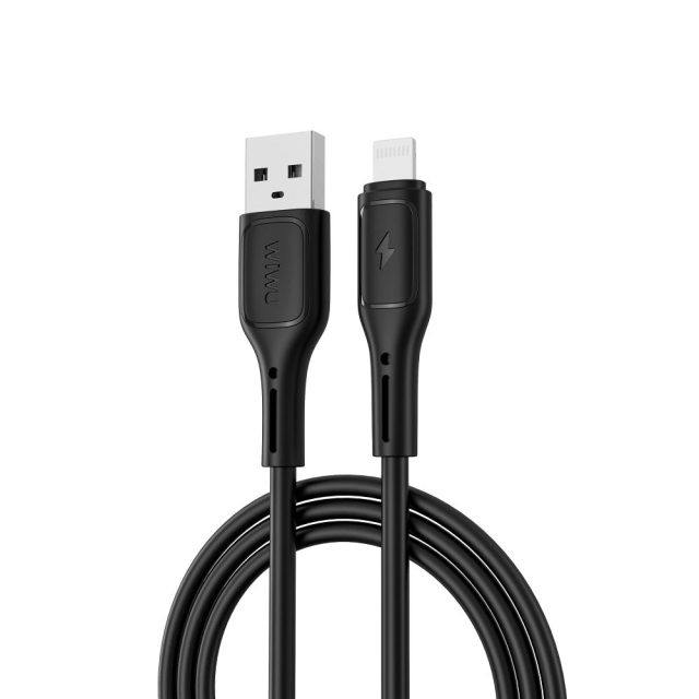 WiWU – datový kabel řady Starlink Wi-C001, USB-A na Lightning, 2,4 A – černý