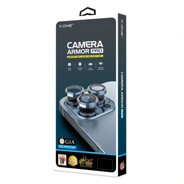 X-ONE Sapphire Camera Armor – pro Samsung Galaxy S26 – stříbrná