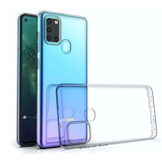 Zadní kryt pro Samsung A21S – ultratenký, 0,5 mm, průhledný