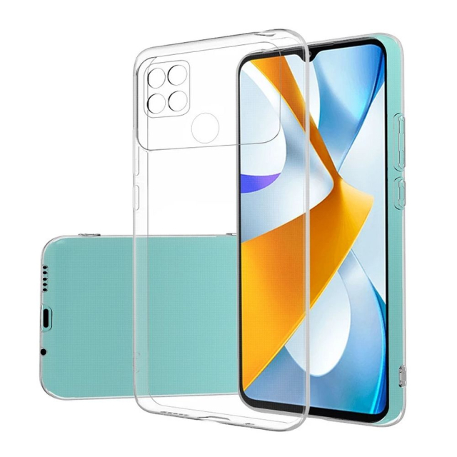 Zadní kryt pro Xiaomi Poco C40 – ultratenký, 0,5 mm, průhledný