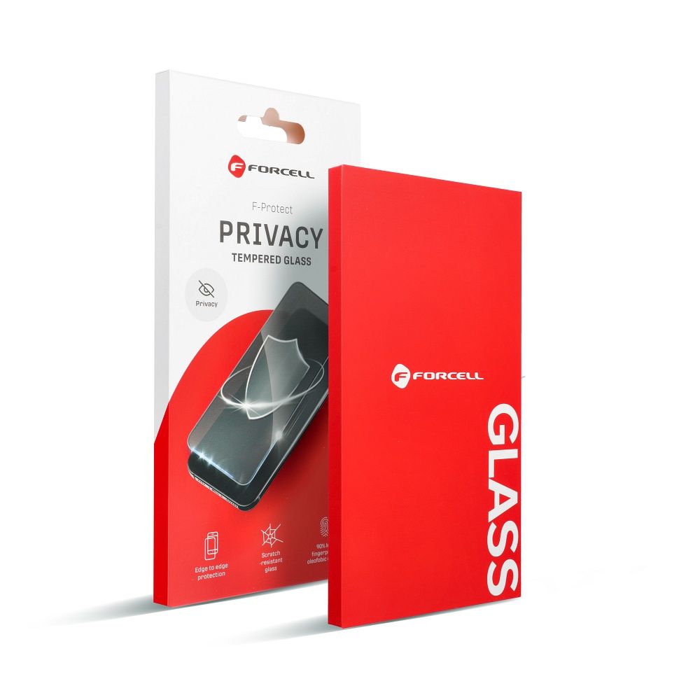 Tvrzené sklo pro iPhone 15 PRO Forcell Privacy Glass, černé