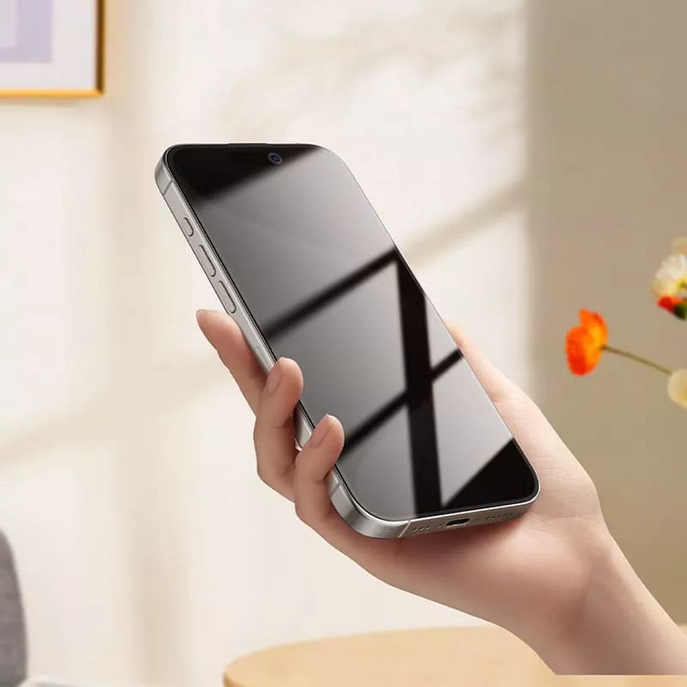 Tvrzené sklo pro iPhone 15 PRO s 360° ochranou soukromí od Hoco