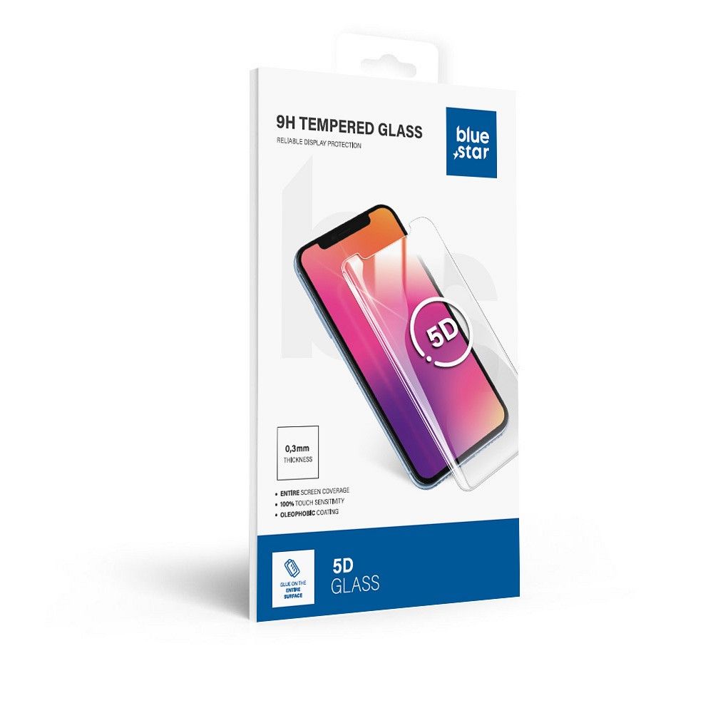 Tvrzené sklo pro Samsung Galaxy A54 5G (plně přilepené / kompatibilní s pouzdrem) Blue Star 5D černé