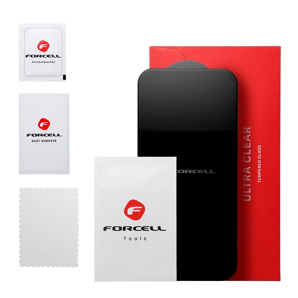 Tvrzené sklo pro Samsung S24 / S25 Forcell Ultra Clear Glass, černé