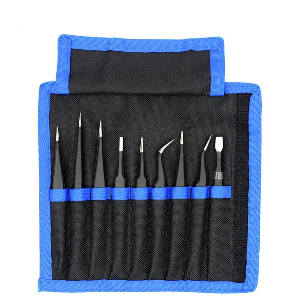 UF-TOOLS – Sada pinzet ESD-9 (9 ks)