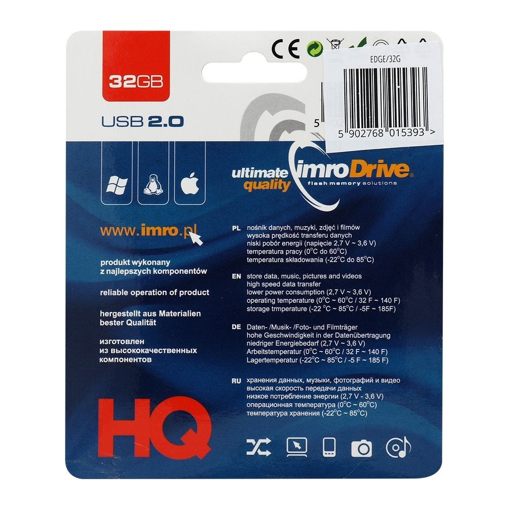 USB 2.0 flash disk IMRO EDGE 32 GB