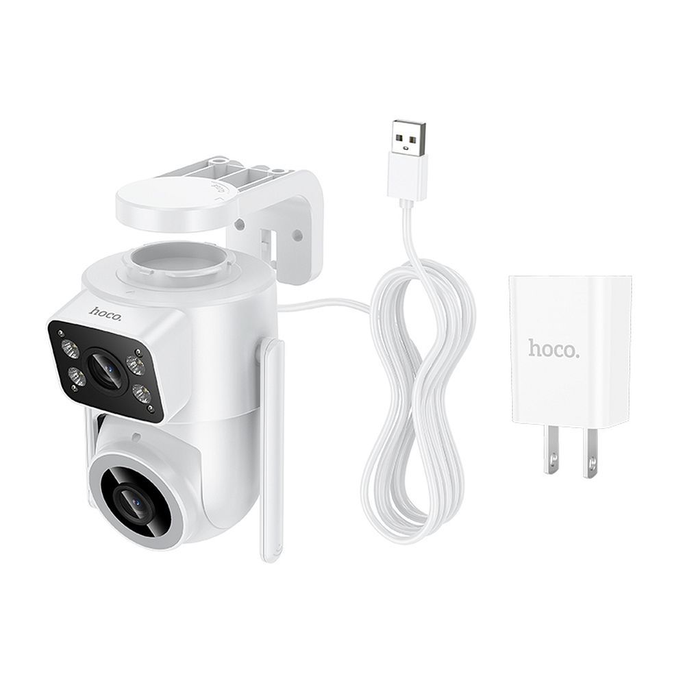 Venkovní kamera 2 MP Full HD s Wi-Fi Hoco D9, bílá