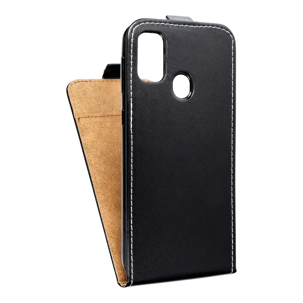 Vertikální pouzdro s výklopným krytem pro Samsung M21 Slim Flexi Fresh, černé