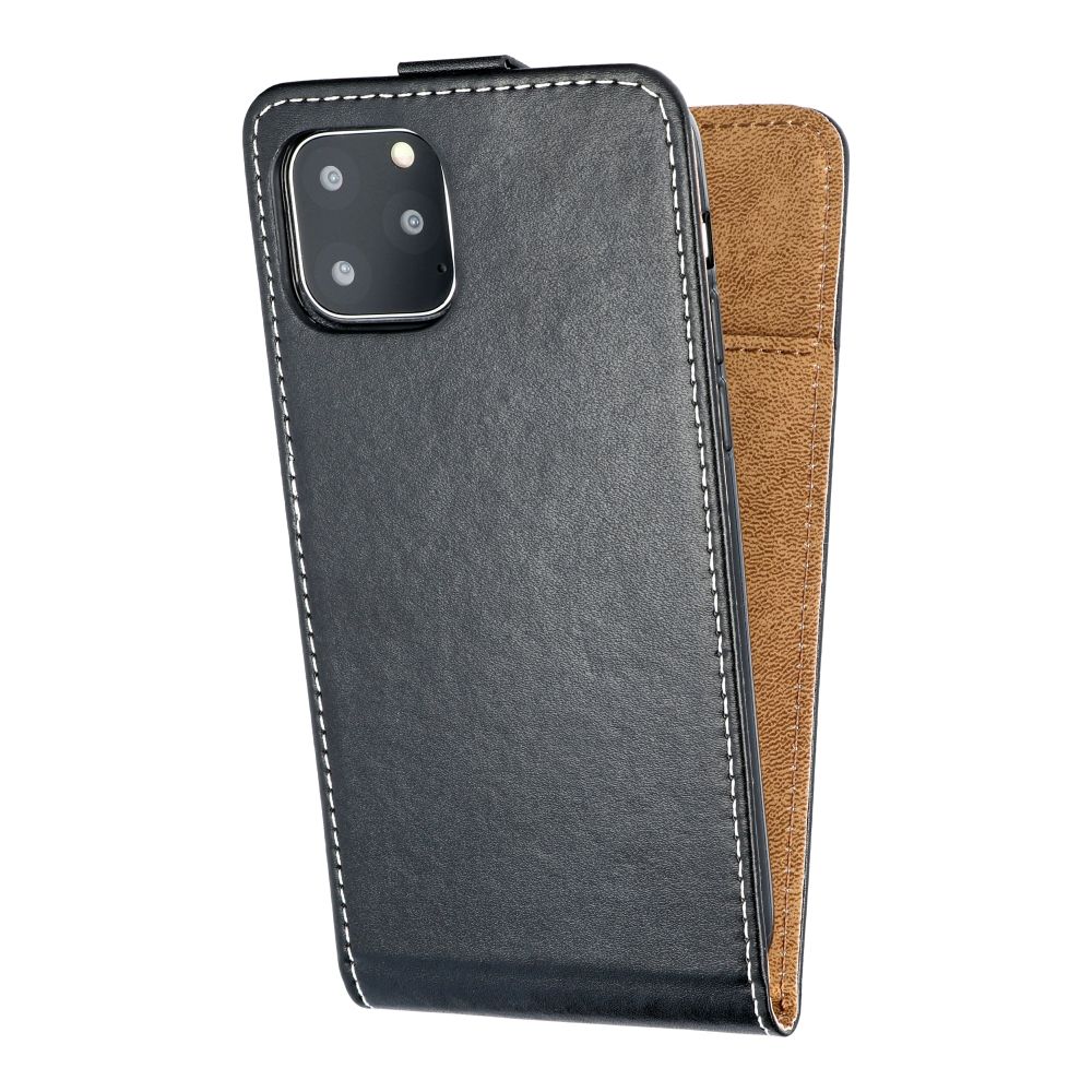 Vertikální pouzdro s výklopným krytem pro Xiaomi Redmi 12 4G / 12 5G Slim Flexi Fresh, černé