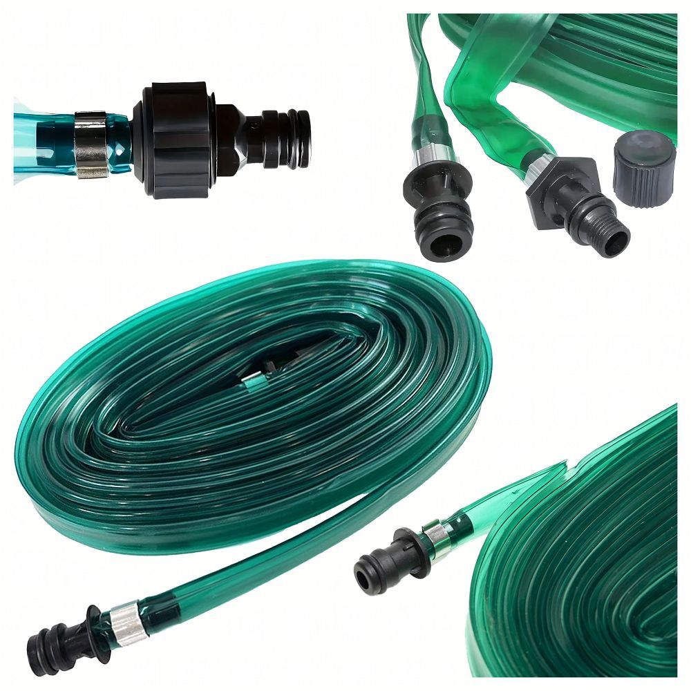 Zahradní hadice se zavlažovačem a rychlospojkami, 3 m, RC-K-1472, zelená